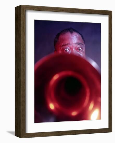 Jazz Musician Louis Armstrong-null-Framed Premium Photographic Print