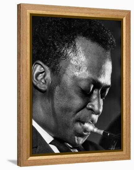 Jazz Musician Miles Davis Performing-Robert W^ Kelley-Framed Premier Image Canvas