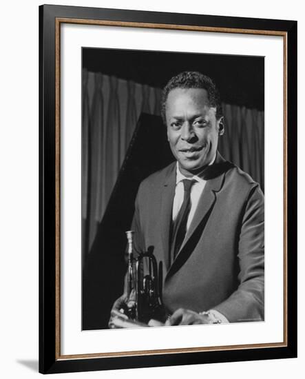 Jazz Musician Miles Davis-Robert W^ Kelley-Framed Premium Photographic Print