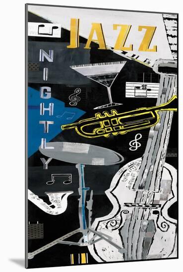 Jazz Nightly-Kate & Elizabeth Pope-Mounted Art Print