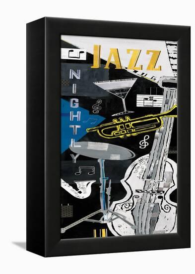 Jazz Nightly-Kate & Elizabeth Pope-Framed Stretched Canvas