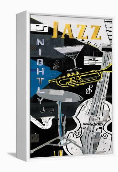 Jazz Nightly-Kate & Elizabeth Pope-Framed Stretched Canvas