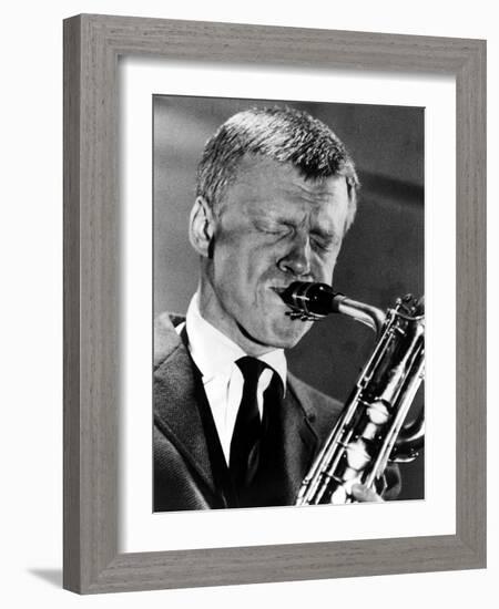 Jazz on a Summer's Day, Gerry Mulligan, 1960-null-Framed Photo