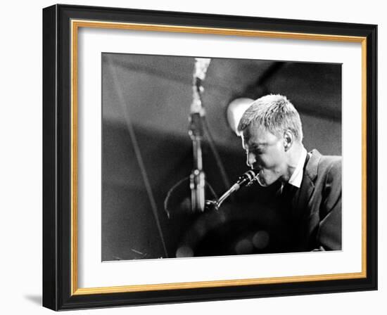 Jazz on a Summer's Day, Gerry Mulligan, 1960-null-Framed Photo