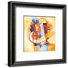 Jazz on the Square-Alfred Gockel-Framed Art Print