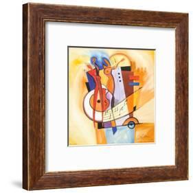 Jazz on the Square-Alfred Gockel-Framed Art Print