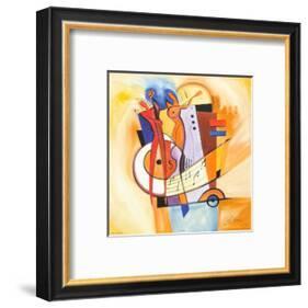 Jazz on the Square-Alfred Gockel-Framed Art Print