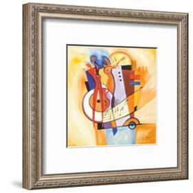 Jazz on the Square-Alfred Gockel-Framed Art Print