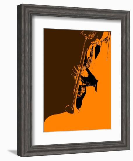 Jazz Orange-NaxArt-Framed Art Print