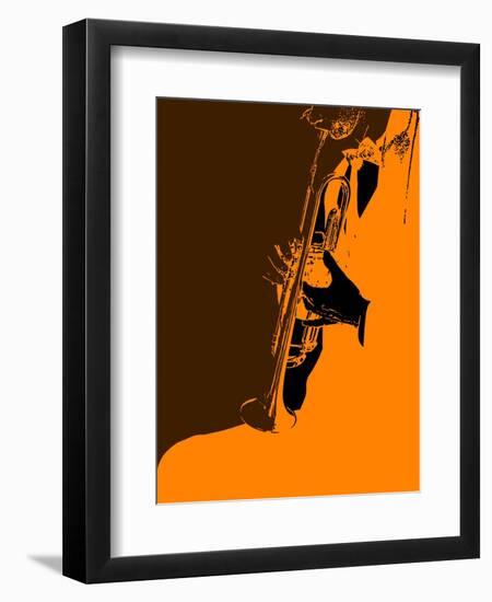 Jazz Orange-NaxArt-Framed Art Print