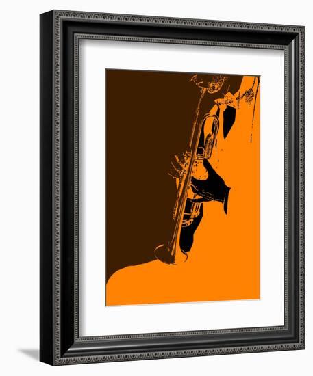 Jazz Orange-NaxArt-Framed Art Print