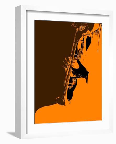 Jazz Orange-NaxArt-Framed Art Print