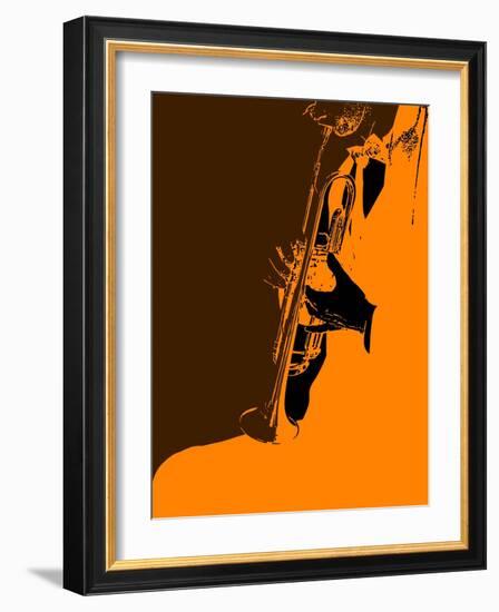 Jazz Orange-NaxArt-Framed Art Print