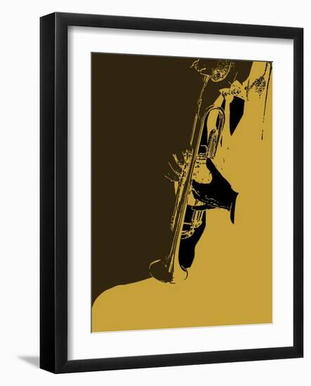 Jazz Orange-NaxArt-Framed Art Print