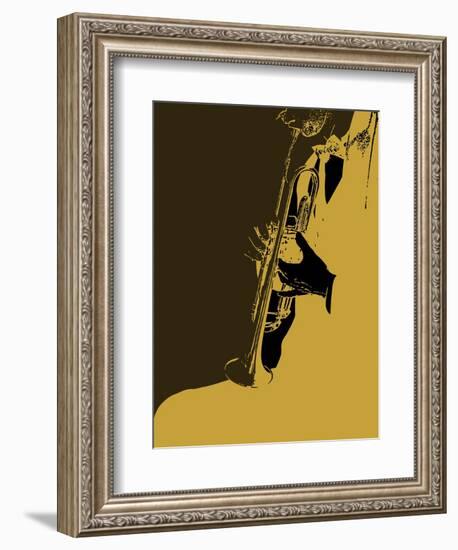 Jazz Orange-NaxArt-Framed Art Print