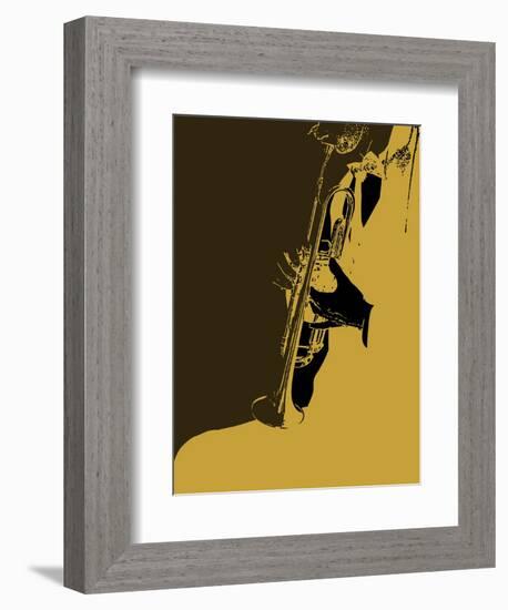 Jazz Orange-NaxArt-Framed Art Print