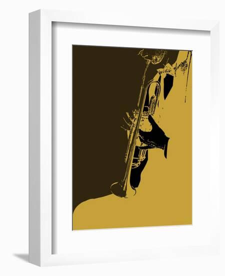 Jazz Orange-NaxArt-Framed Art Print