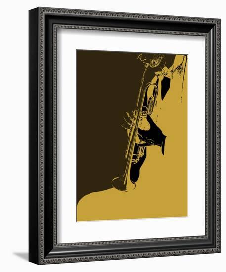 Jazz Orange-NaxArt-Framed Art Print