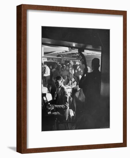 Jazz Orchestra in Harlem Club-Hansel Mieth-Framed Photographic Print
