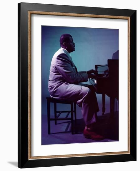 Jazz Pianist Oscar Peterson-Eliot Elisofon-Framed Premium Photographic Print