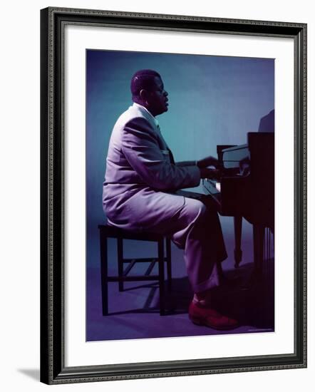 Jazz Pianist Oscar Peterson-Eliot Elisofon-Framed Premium Photographic Print