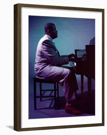 Jazz Pianist Oscar Peterson-Eliot Elisofon-Framed Premium Photographic Print