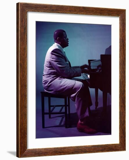 Jazz Pianist Oscar Peterson-Eliot Elisofon-Framed Premium Photographic Print