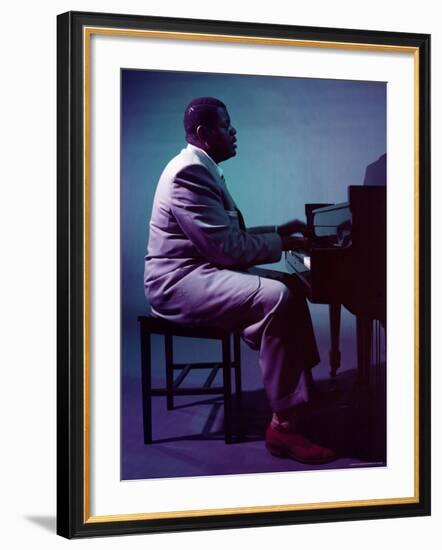 Jazz Pianist Oscar Peterson-Eliot Elisofon-Framed Premium Photographic Print