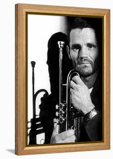 Jazz Trumpet Player Chet Baker (1929-1988) C. 1987-null-Framed Stretched Canvas