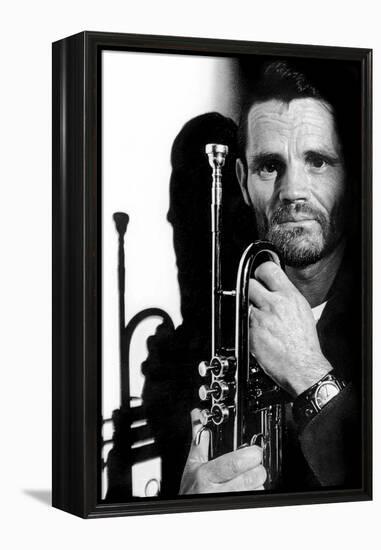 Jazz Trumpet Player Chet Baker (1929-1988) C. 1987-null-Framed Stretched Canvas