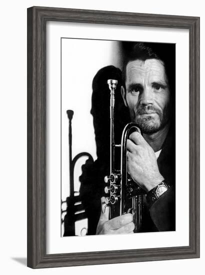 Jazz Trumpet Player Chet Baker (1929-1988) C. 1987-null-Framed Photo