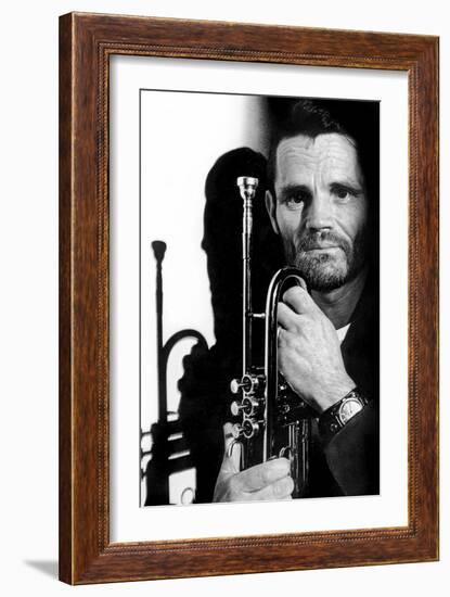 Jazz Trumpet Player Chet Baker (1929-1988) C. 1987-null-Framed Photo