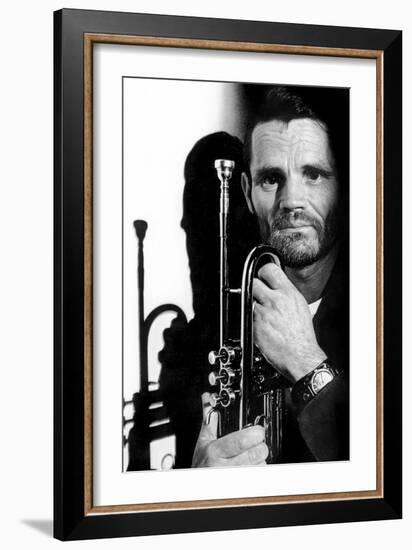 Jazz Trumpet Player Chet Baker (1929-1988) C. 1987-null-Framed Photo