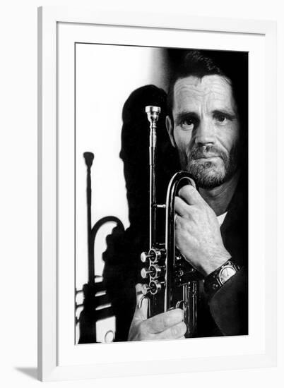 Jazz Trumpet Player Chet Baker (1929-1988) C. 1987-null-Framed Photo