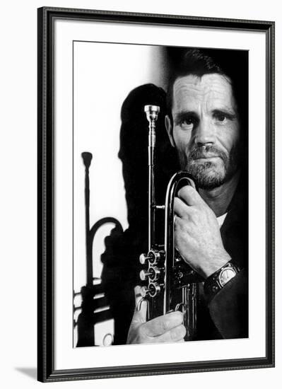 Jazz Trumpet Player Chet Baker (1929-1988) C. 1987-null-Framed Photo