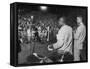 Jazz Trumpeter Louis Armstrong During a Performance-Gordon Parks-Framed Premier Image Canvas