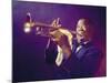 Jazz Trumpeter Louis Armstrong Playing His Trumpet-Eliot Elisofon-Mounted Premium Photographic Print