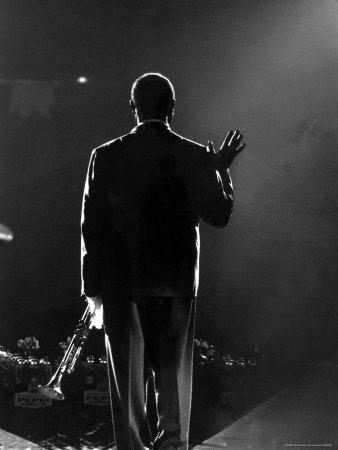 Jazz Trumpeter Louis Armstrong During a Performance Premium Photographic Print - Gordon Parks 