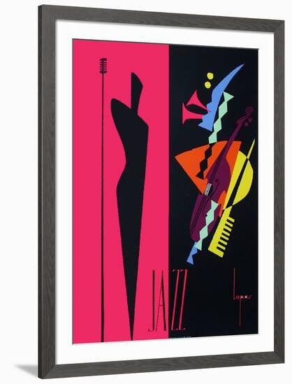 Jazz-Lepas-Framed Collectable Print