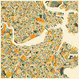 Rome Map-Jazzberry Blue-Art Print