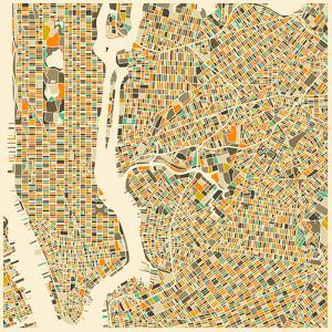manhattan map by jazzberry blue