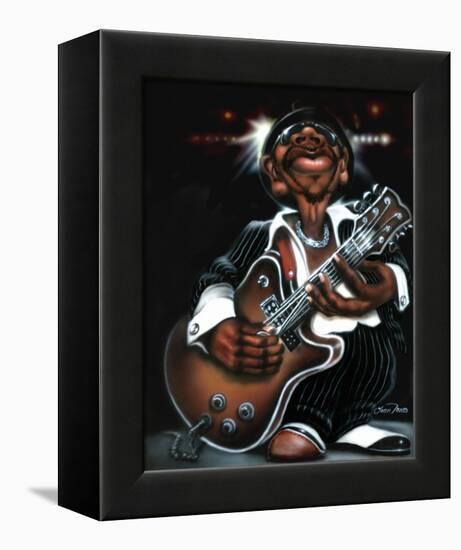 Jazzman Cool-Leonard Jones-Framed Stretched Canvas