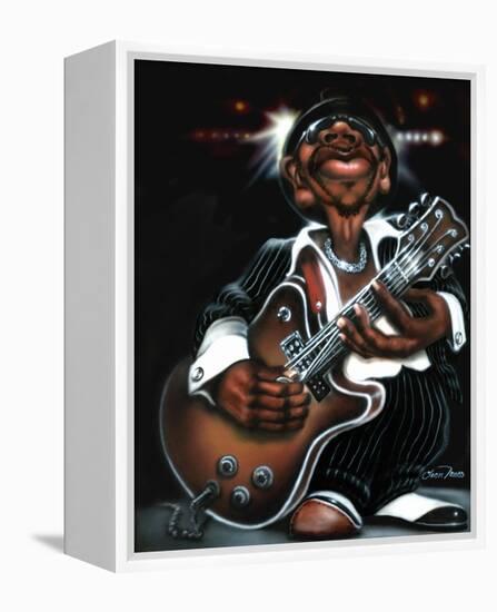 Jazzman Cool-Leonard Jones-Framed Stretched Canvas