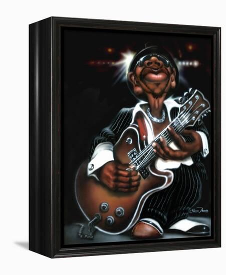 Jazzman Cool-Leonard Jones-Framed Stretched Canvas