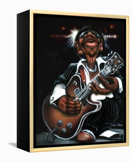 Jazzman Cool-Leonard Jones-Framed Stretched Canvas