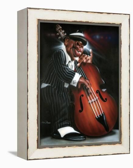 Jazzman D-Leonard Jones-Framed Stretched Canvas