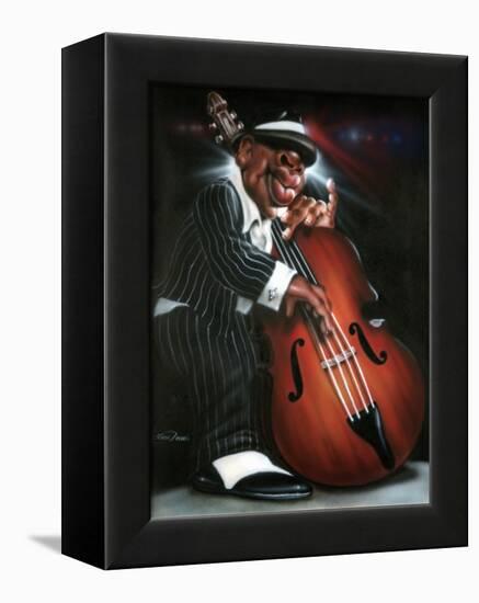 Jazzman D-Leonard Jones-Framed Stretched Canvas