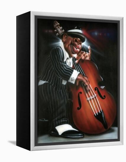 Jazzman D-Leonard Jones-Framed Stretched Canvas