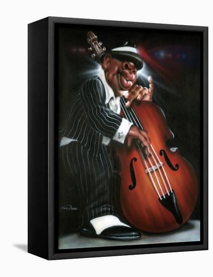 Jazzman D-Leonard Jones-Framed Stretched Canvas