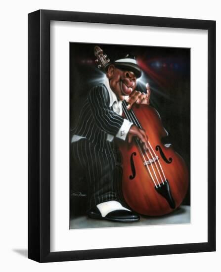 Jazzman D-Leonard Jones-Framed Art Print